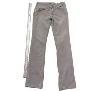 Pilcro & The Letterpress Slim Gray Corduroy Pant Sz28 Retro Heritage Corduroy